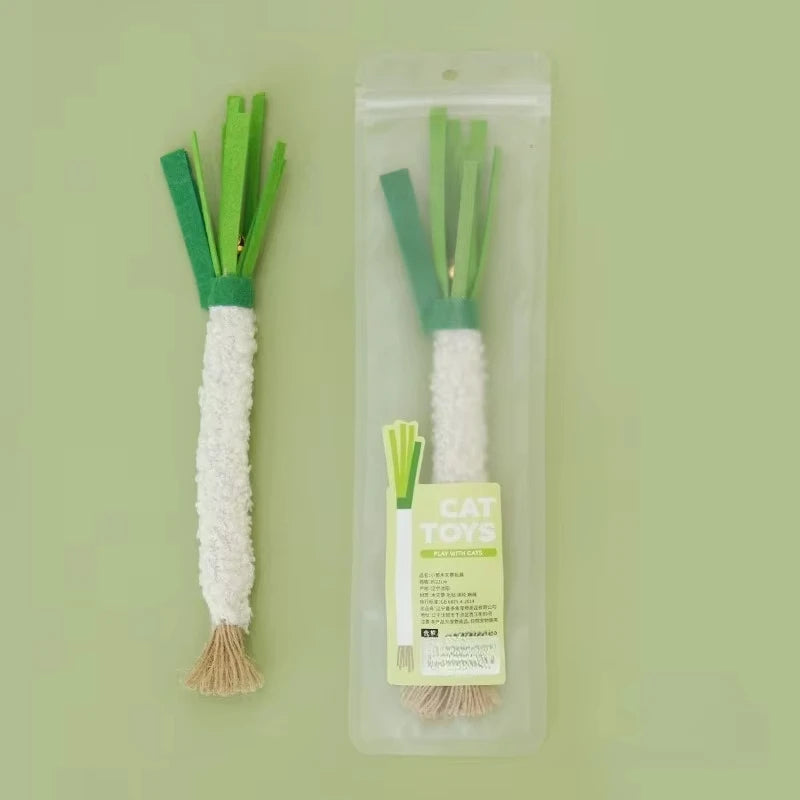 1/5pcs Cat Toy Interactive bells Simulation Vegetable Bite Resistant Self Teeth Cleaning Bite Resistant Cat Accessories