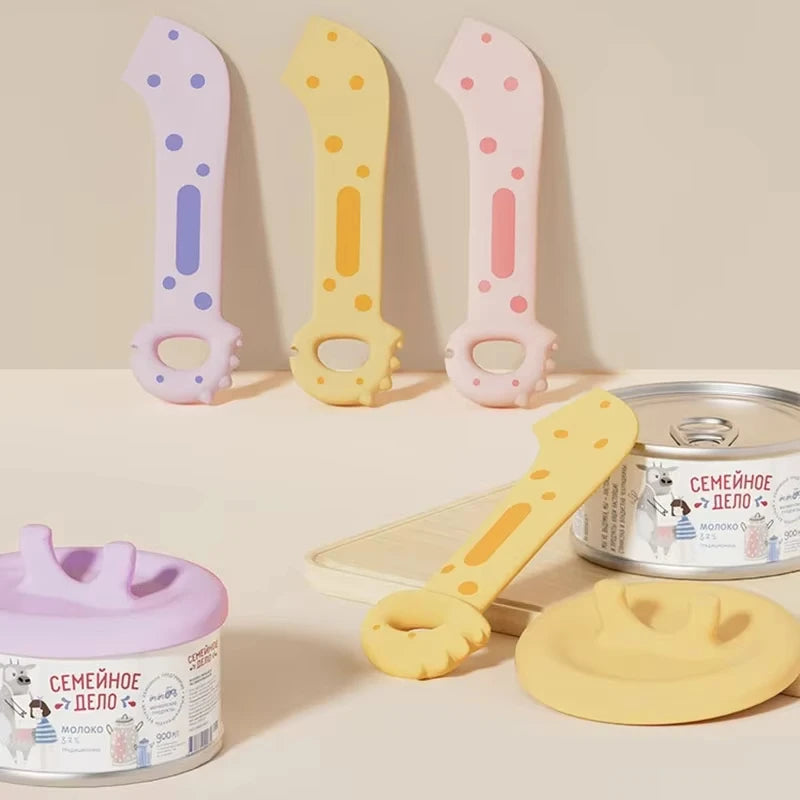 Cat Can Opener Sealing Lid Food Storage Dog Can Opener Cat Can Lid Can Spoon Cat Dog Accessories