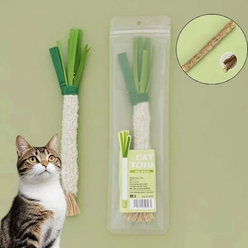 1/5pcs Cat Toy Interactive bells Simulation Vegetable Bite Resistant Self Teeth Cleaning Bite Resistant Cat Accessories
