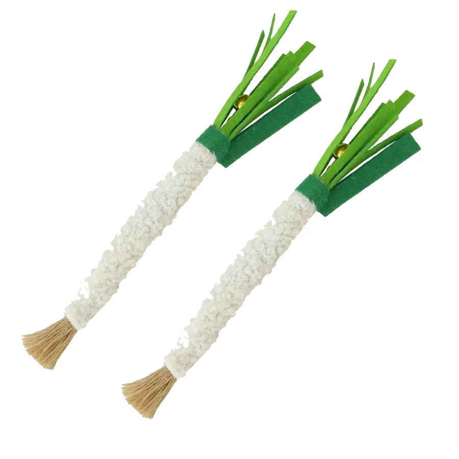 1/5pcs Cat Toy Interactive bells Simulation Vegetable Bite Resistant Self Teeth Cleaning Bite Resistant Cat Accessories