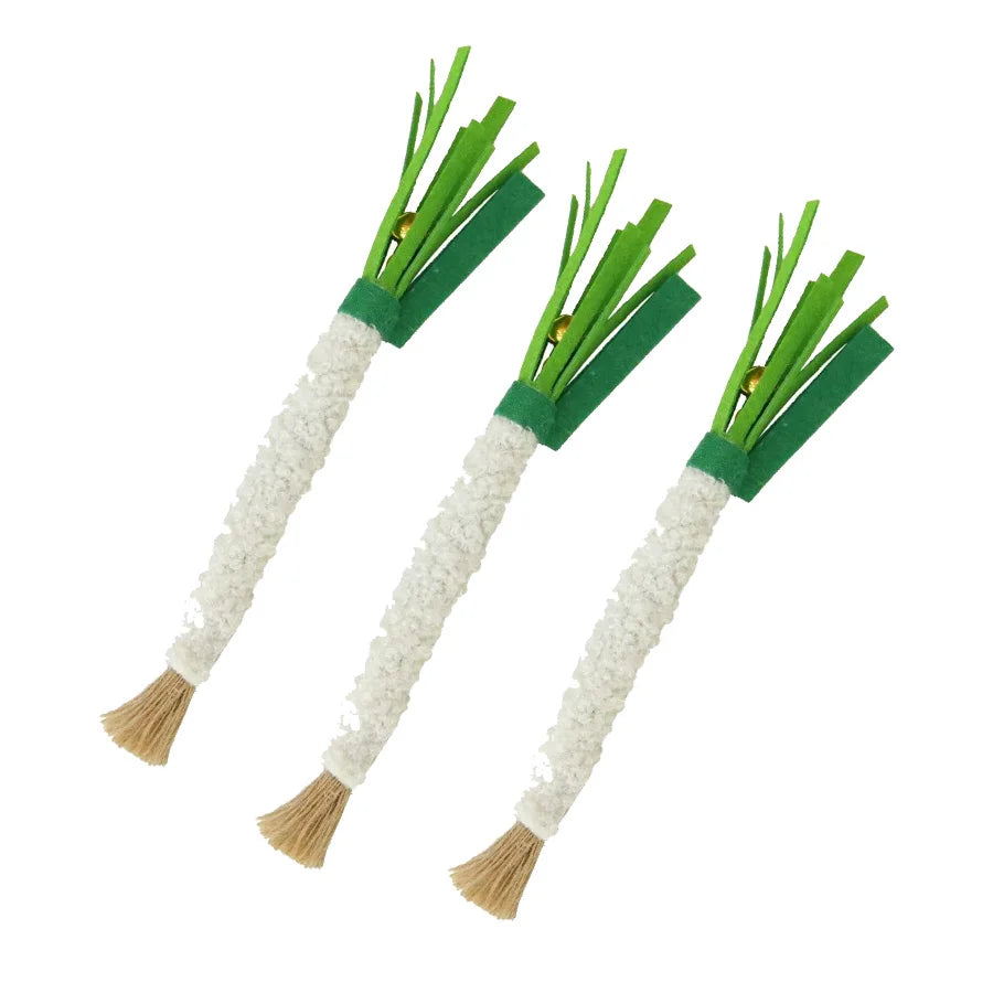 1/5pcs Cat Toy Interactive bells Simulation Vegetable Bite Resistant Self Teeth Cleaning Bite Resistant Cat Accessories