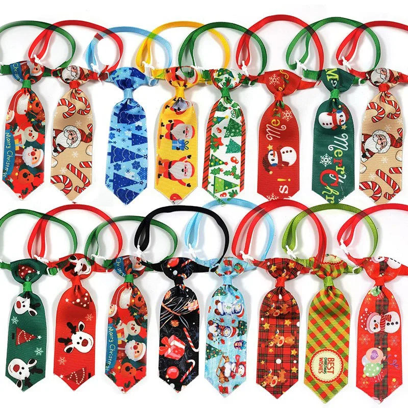 50/100pcs Christmas Pet Dog Accessories Small Dog Cat Puppy Bowties Necktie Dog Christmas Bow Tie for Small Dogs