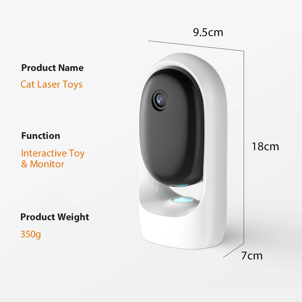 Interactive Cat Toys with USB Rechargeable Smart Cat Laser Toy for Indoor Cat Toys