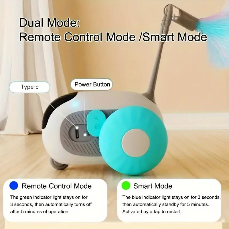 Remote Control Pet Smart Car Toy Electronic Pet Novelty Gift Smart Cat Toys Remote Control Electronic Interactive Cat Toy