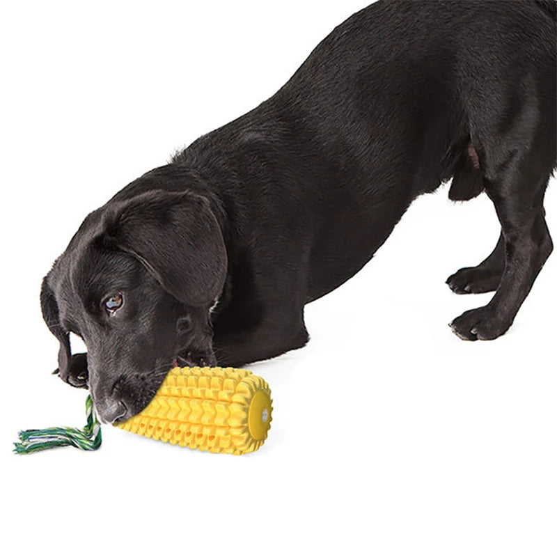 Corn Pet Dog Toy Puppy Teeth Cleaning Chew Training Dog Accessories Interactive Balls Toy Squeaky Bite Resistant Pet Supplies