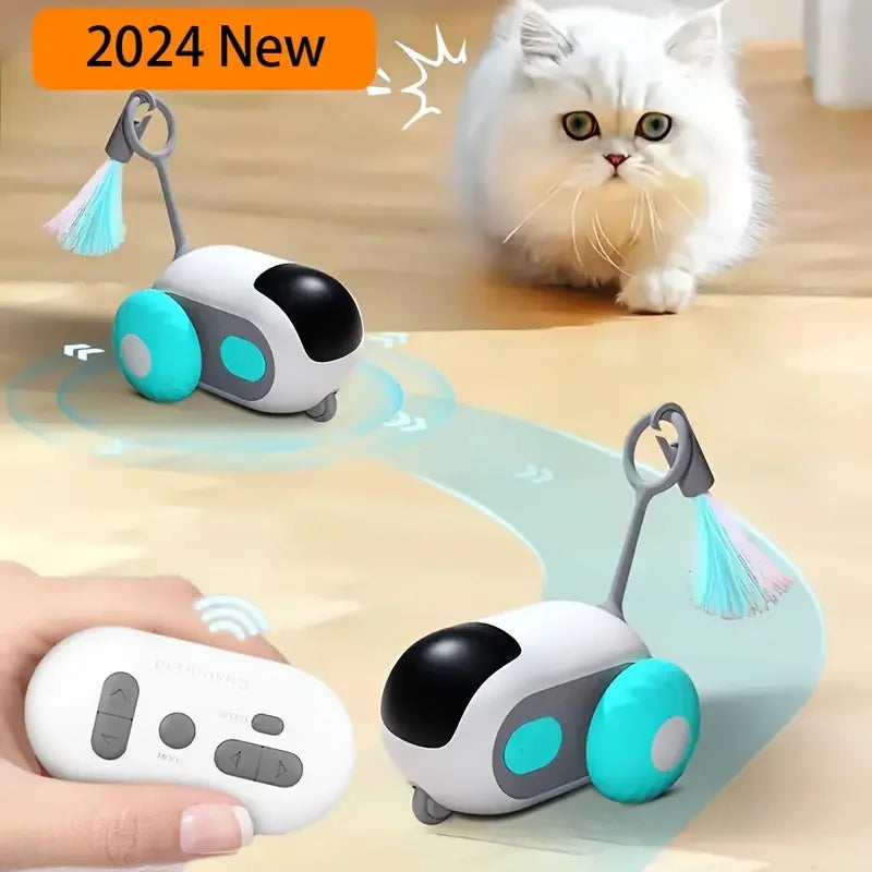 Remote Control Pet Smart Car Toy Electronic Pet Novelty Gift Smart Cat Toys Remote Control Electronic Interactive Cat Toy