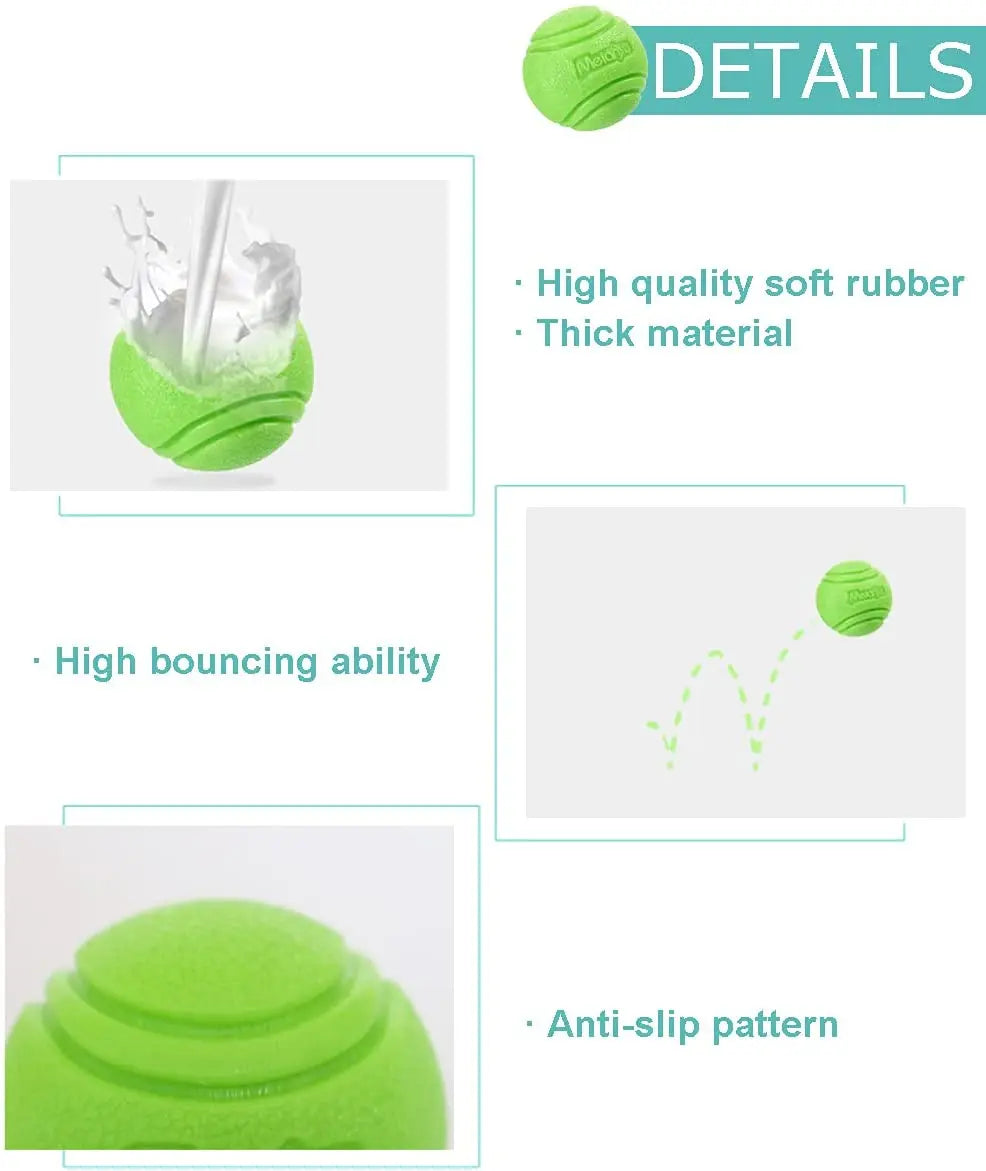 Pet Dog Toys Dog Ball Dog Bouncy Rubber Solid Ball Resistance to Dog Chew Toys Outdoor Throwing and Recovery Training for Dogs