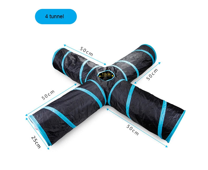 5/4/3Holes Cat Tunnel Tube Funny Kitten Toys Foldable Toys For Cat Interactive Cat Training Rabbit Animal Play Games Pet Product
