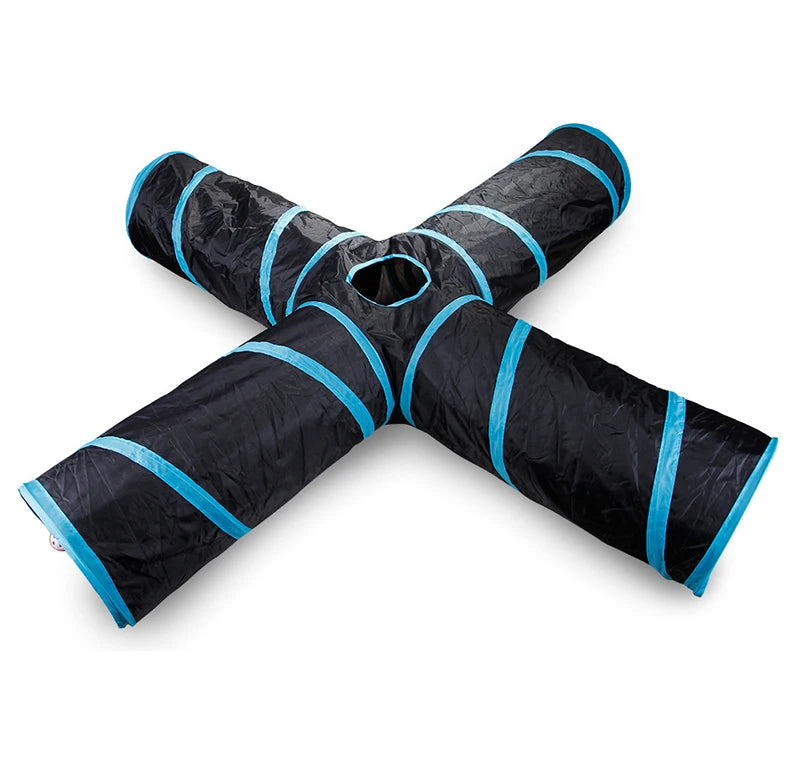 5/4/3Holes Cat Tunnel Tube Funny Kitten Toys Foldable Toys For Cat Interactive Cat Training Rabbit Animal Play Games Pet Product