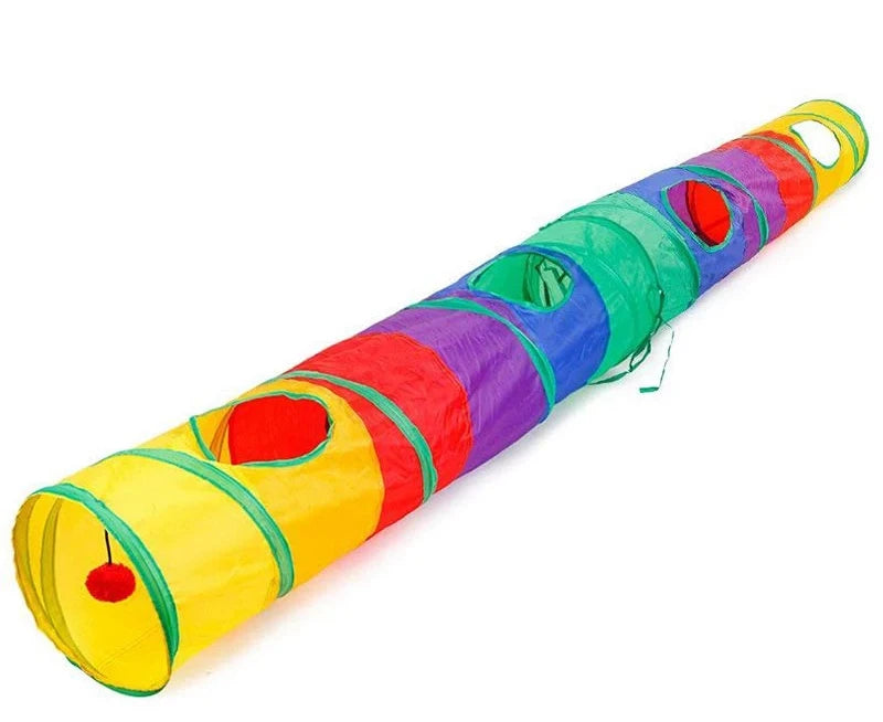 5/4/3Holes Cat Tunnel Tube Funny Kitten Toys Foldable Toys For Cat Interactive Cat Training Rabbit Animal Play Games Pet Product