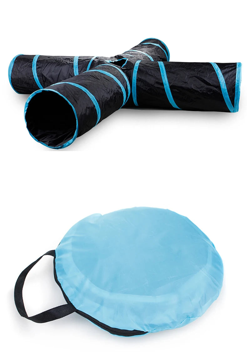 5/4/3Holes Cat Tunnel Tube Funny Kitten Toys Foldable Toys For Cat Interactive Cat Training Rabbit Animal Play Games Pet Product