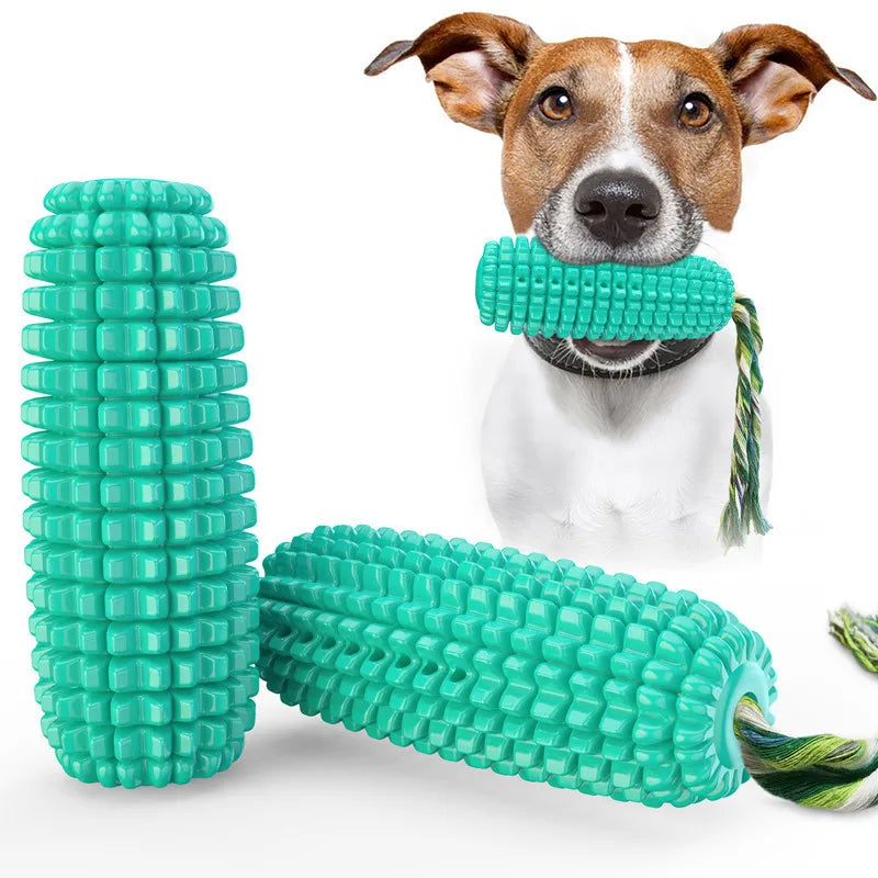 Corn Pet Dog Toy Puppy Teeth Cleaning Chew Training Dog Accessories Interactive Balls Toy Squeaky Bite Resistant Pet Supplies