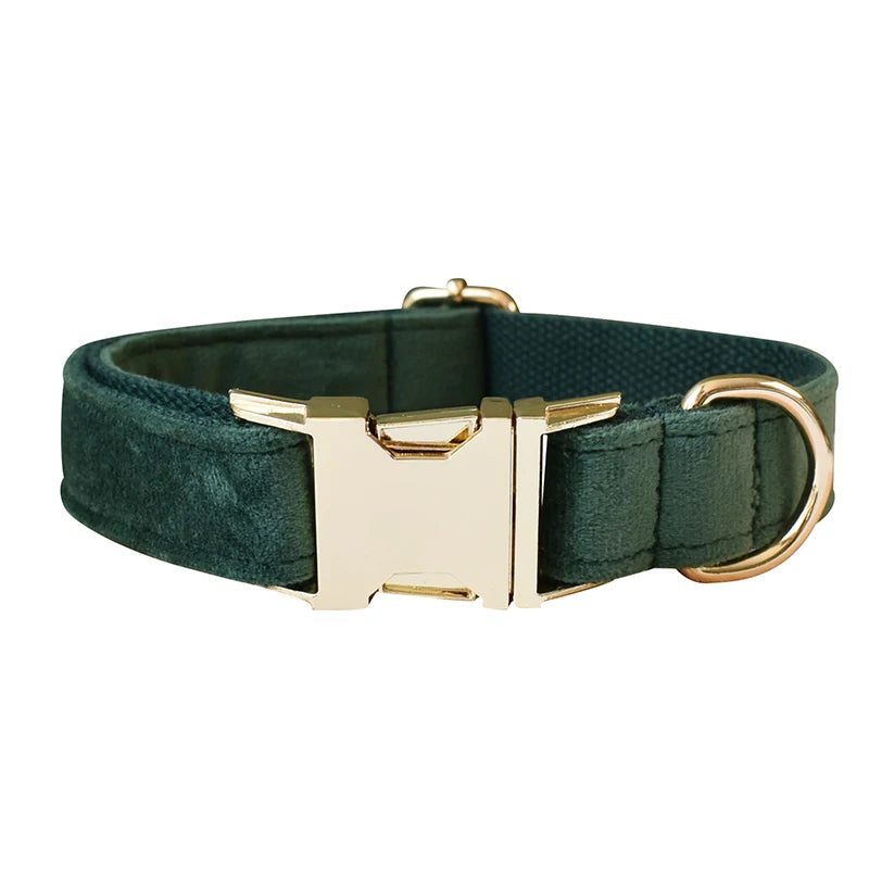 Unique Printing Pet Collar Dog Leash Dog Accessories For Pitbull Bull Terrier Rottweiler Free Engraved Collars Flannelette 10