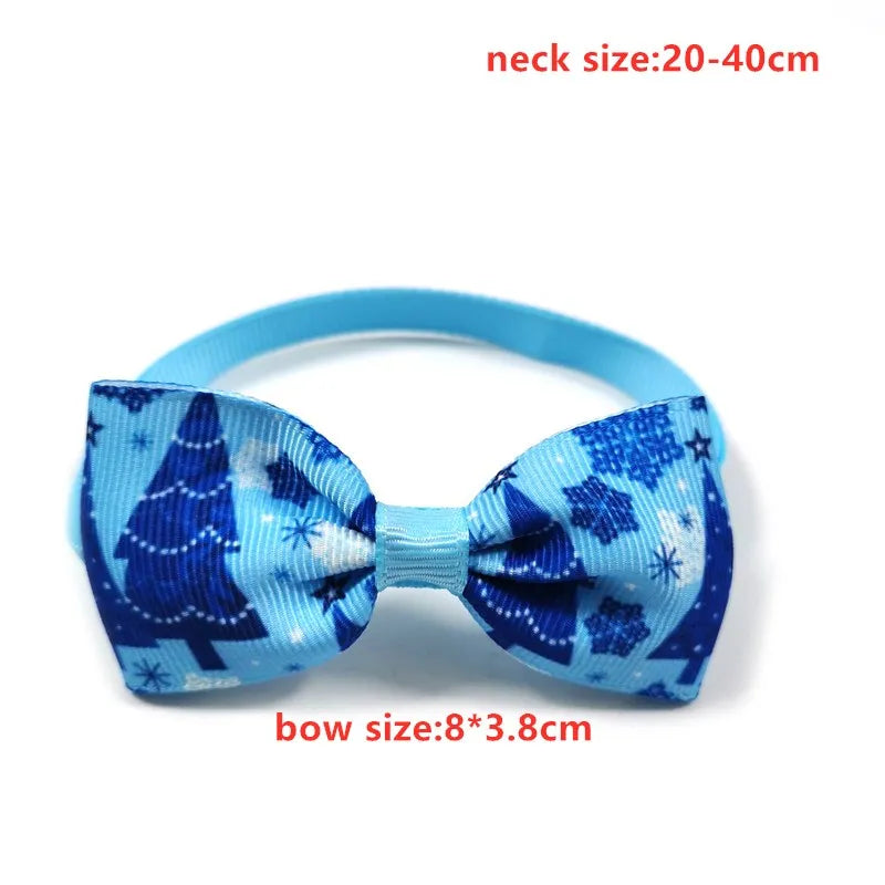 50/100pcs Christmas Pet Dog Accessories Small Dog Cat Puppy Bowties Necktie Dog Christmas Bow Tie for Small Dogs