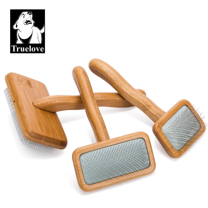 Truelove Pet Square Head Curved Comb Stainless Steel Dog and Cat Accessories for Safe Gentle DIY Grooming TLK20131