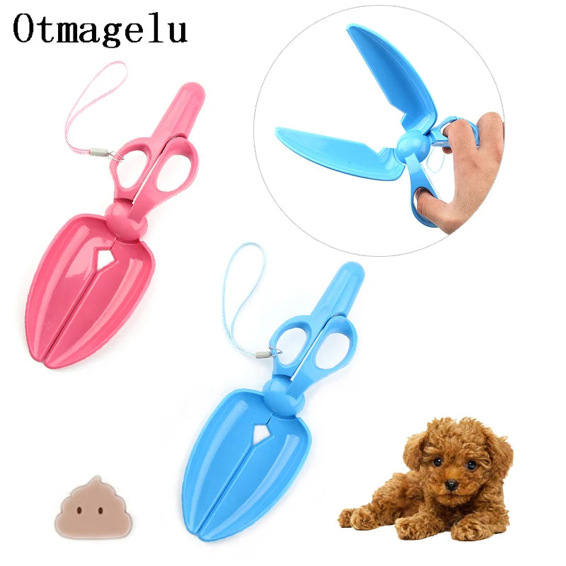 Outdoor Scissors Shape Design Dog Pooper Scooper Portable Pet Dog Cat Feces Level Shovel Pets Cleaning Tools Dog Accessories