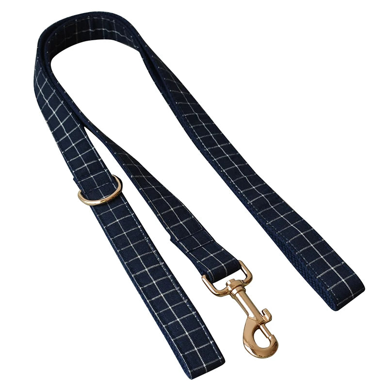 Unique Plaid Printing Pet Collar Dog Leash Dog Accessories For Pitbull Bull Terrier Rottweiler Free eEngraved Pet Grid 02