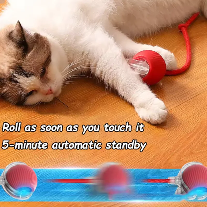 Hot intelligent interactive cat ball long-lasting and durable easy to clean intelligent obstacle avoidance pet dog toys