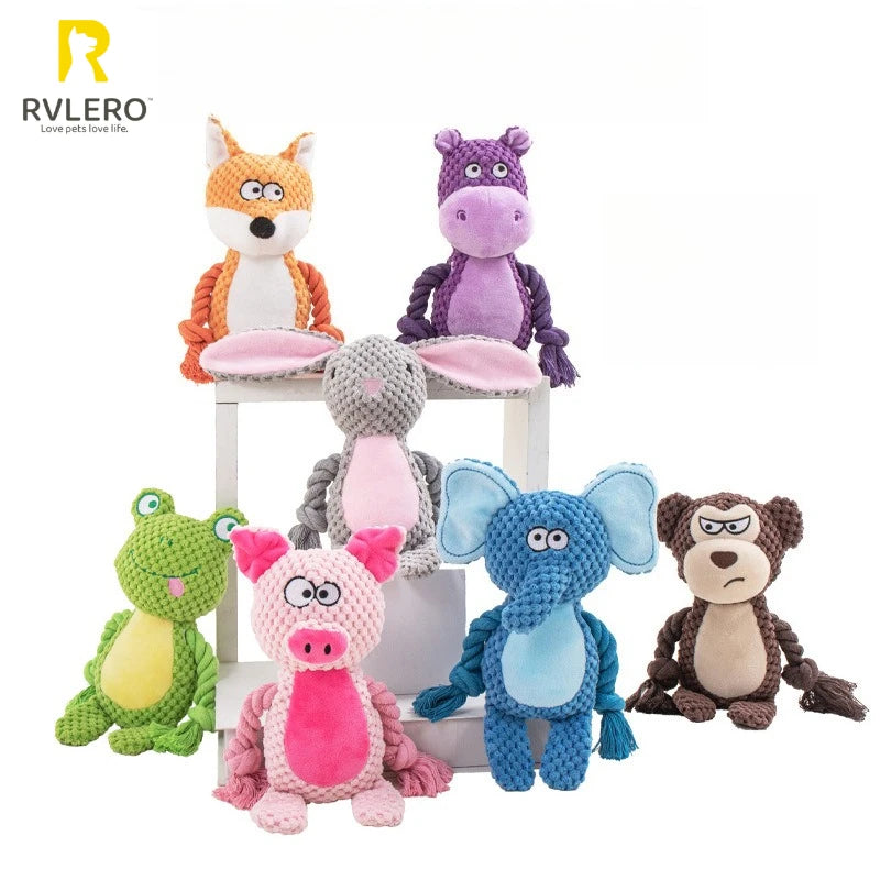 Quality Plush Dog Toys Chewy Squeaky Fun for All Breeds Durable Teething Options for Puppies Ideal for Small Medium Large Dogs