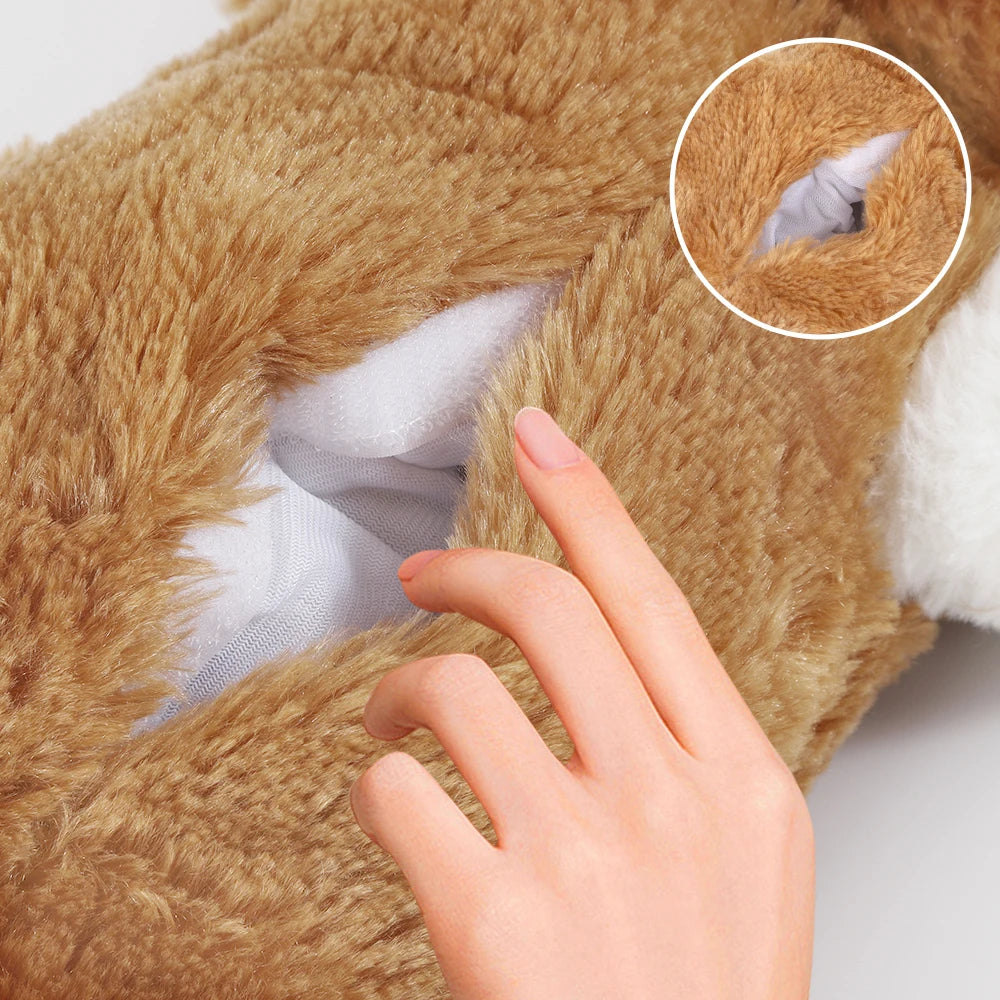 Puppy toys with heartbeat dog toys, pet separation stress soft plush relief and calming sleep partner behavior aid toys