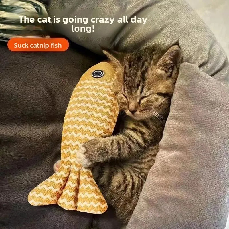 Cat Mint Toys Flaxseed Fish Toys Cat Mint Small Fish Pets Cat Mint Toys Cat Toys Scratcher Catnip Toy Cat Fish Toy