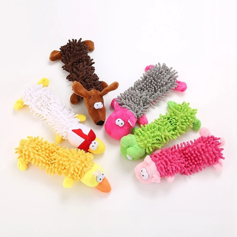 Pet Dog Plush Toy Animal Shape with Squeaky for Small Dogs Puppy Chew Cleaning Toys dog toy dog accessories
