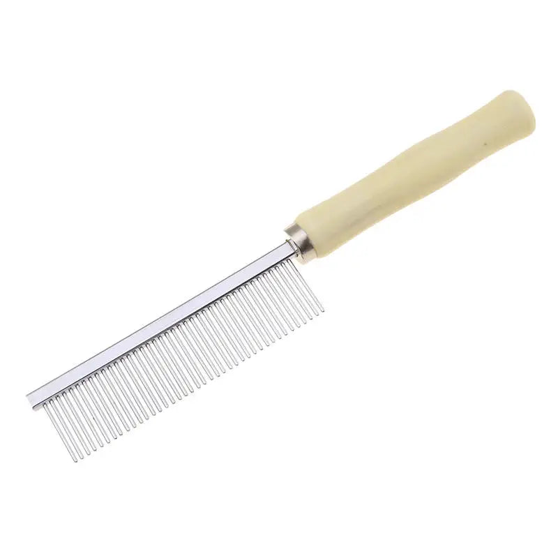 Dog Grooming Equipment Pet Hair Remover Cat Hair Comb Grooming Wooden Handle Cat Comb Smooth Hair Dog Brush Dog Accessories