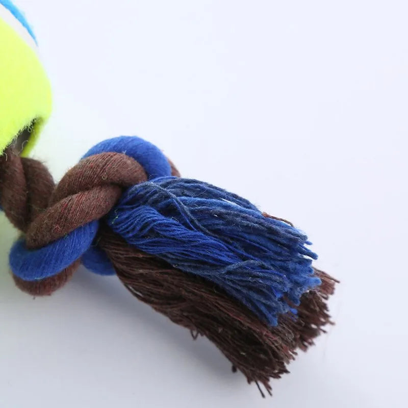 Popular cat and dog toys corduroy tennis cotton rope dog gnashing teeth pet supplies dog interaction