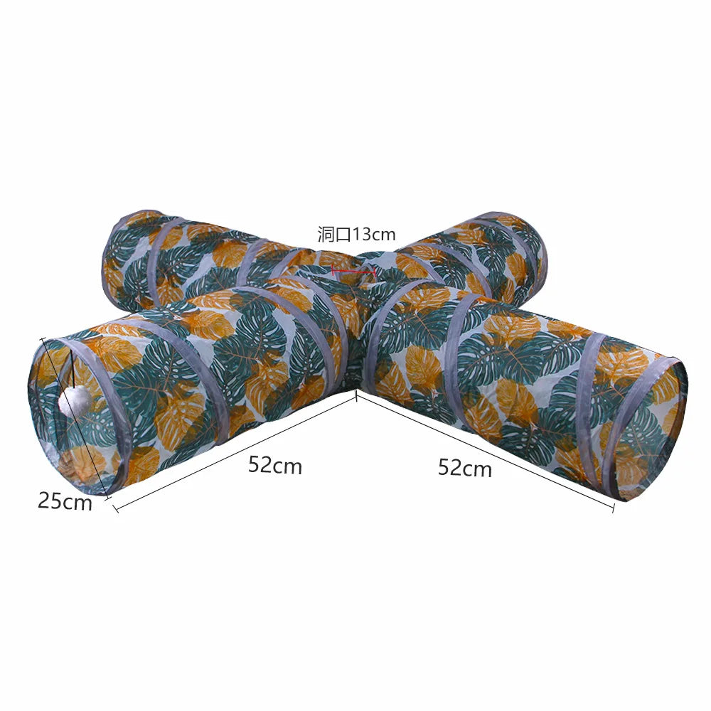 Cat Tunnel Pet Supplies S T Pass Play Tunnel Foldable Cat Tunnel Cat Toys Breathable Drill Barrel for Indoor Loud Paper