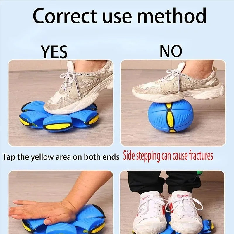 Pet Toys Interactive UFO Ball Dog Toys Magic Funny Pet Toys UFO Outdoor Training Toys Dog Accessories Step on Deformable Ball