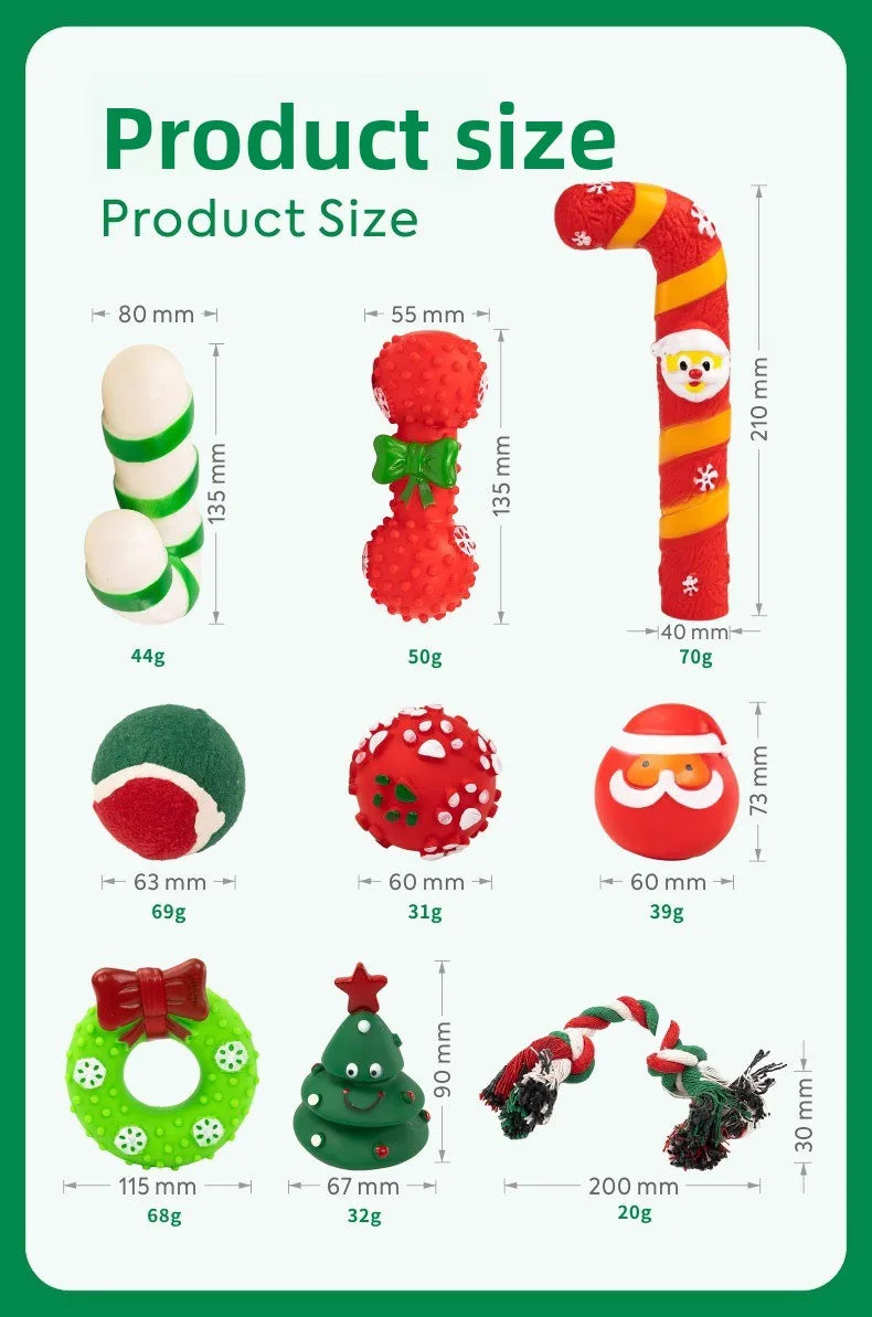 Christmas Pet Dog Toys Sound Elk Dog Bite Resistant Set Deer Crutches Bite Resistant Dog Christmas Gift Box Limited Edition