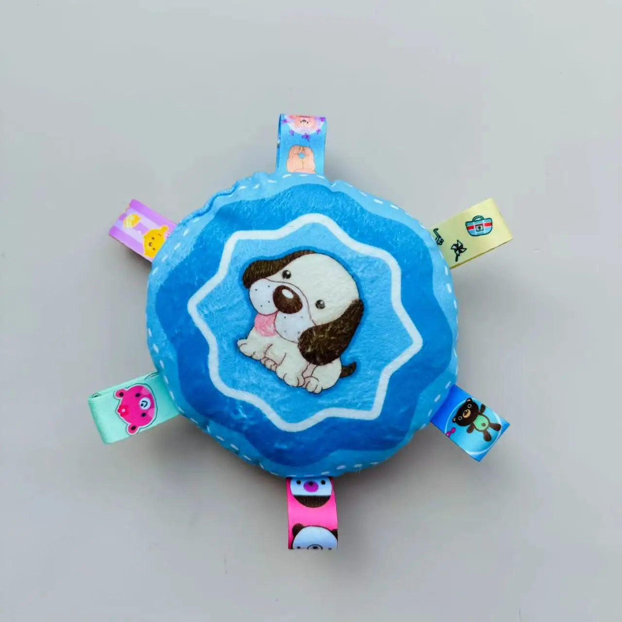 New Dog Toys Vocal Kawaii Dog Toy With Durable Teeth Small Dog Plush Ringing Bell Cartoon Frisbee Pet Toy Dog Balls Jouets Chien