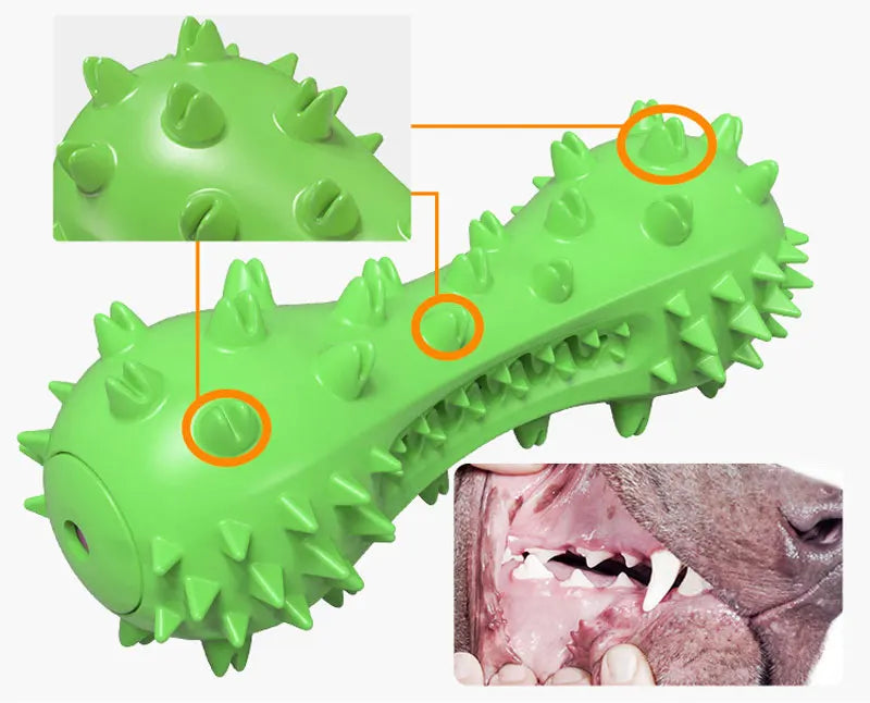 Rubber Dog Chew Toy Teeth Cleaning Pet Toothbrush Chewing Stick Toys for Dog Chew Toy Elasticity Soft Pet Tooth Cleaning