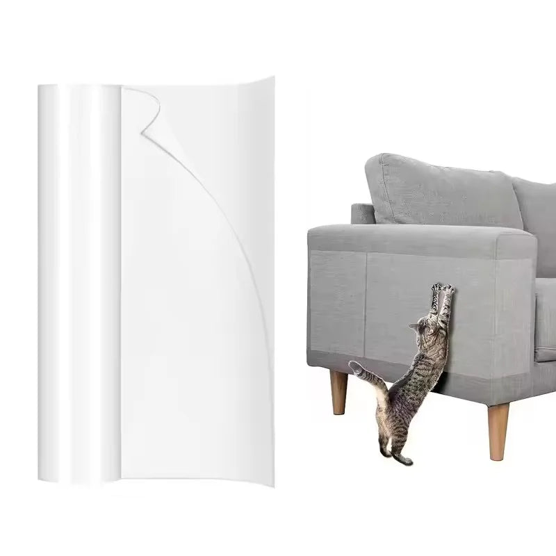 Cat Scratch Deterrent Tape Furniture Protectors From Cats Transparent Self-Adhesive Pet Training Tape for Sofa Furniture Sticker