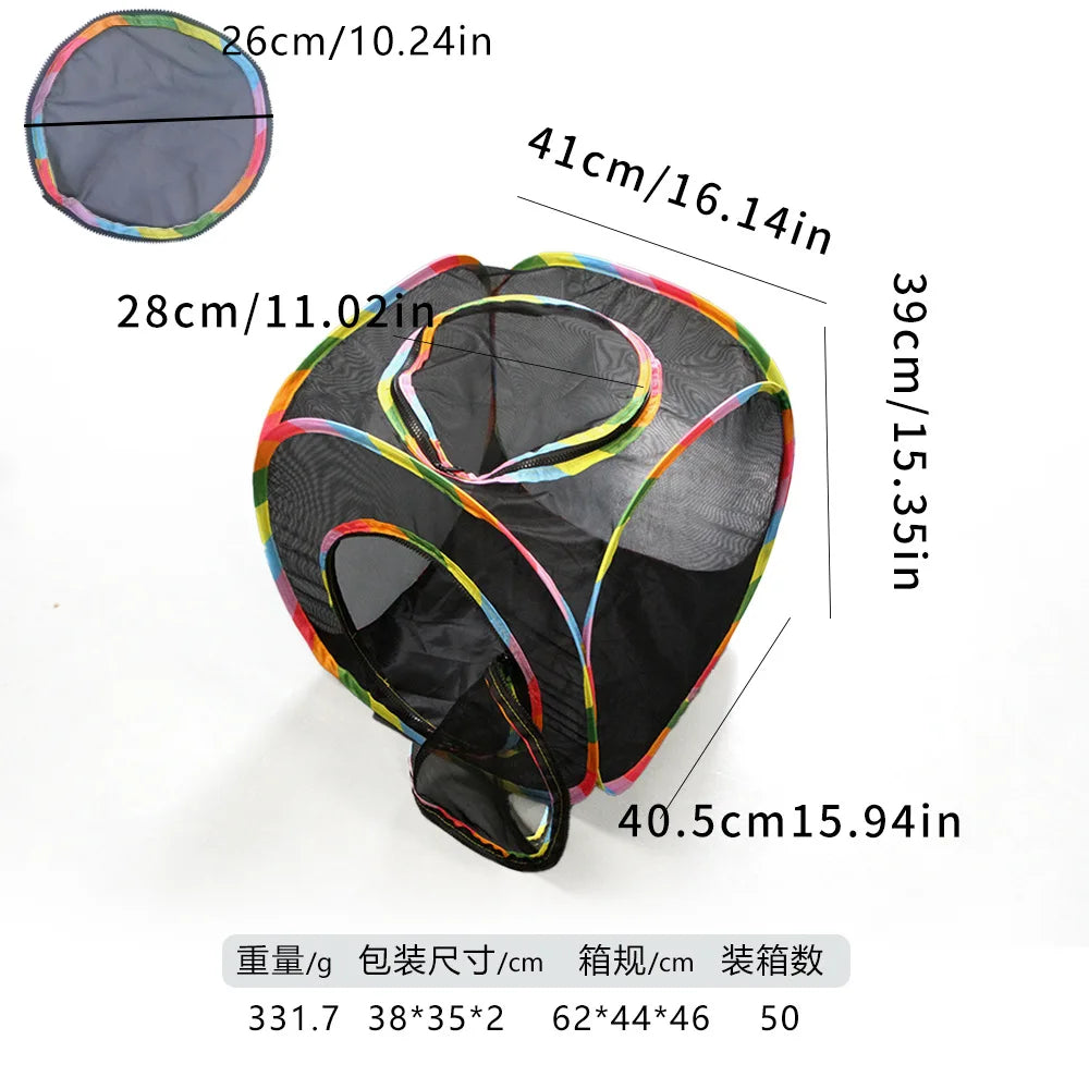 Cat Tunnel Portable Foldable Set Pet Rabbit Guinea Pig Tent Maze Channel Toy Dog Fence Pet Cage Large Space Multiple Gameplay