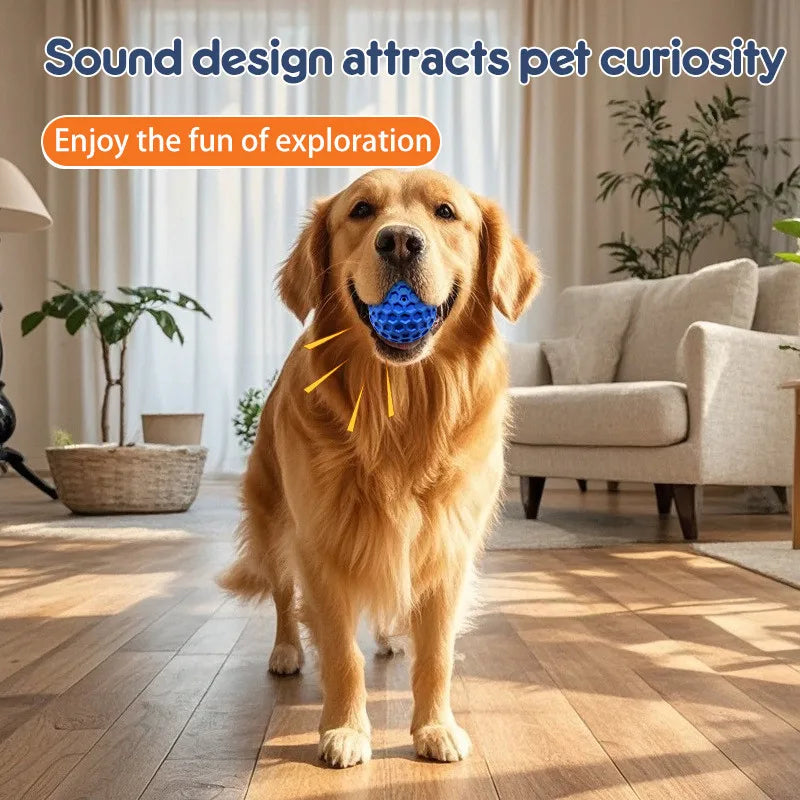 55/65mm Squeaky Dog Toys For Aggressive Chewers, Indestructible Dog Balls For Aggressive Chewers, Squeaky Balls For Dogs