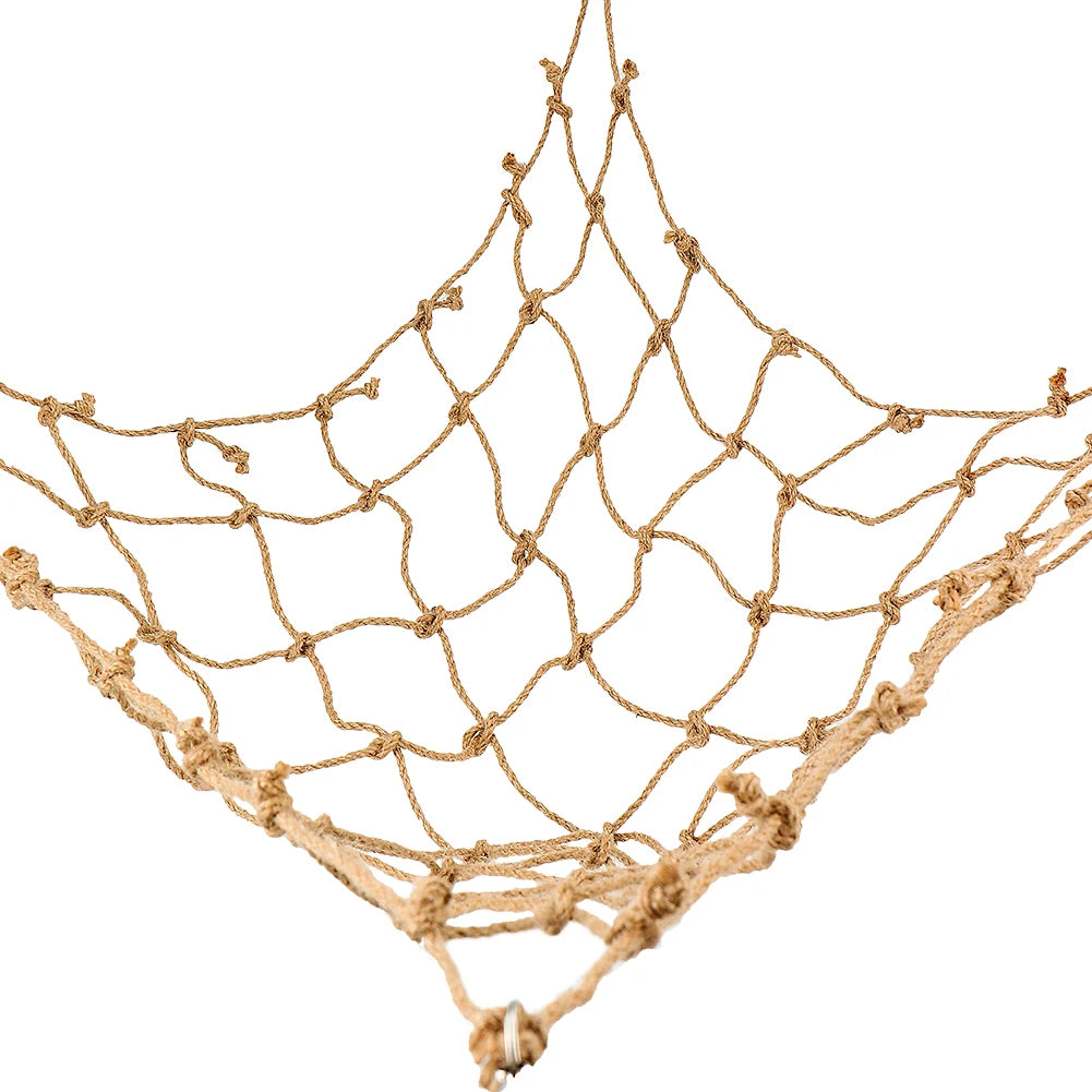 Bird Toys Bird Climbing Net Hemp Rope Parrot Hanging Rope Net Swing Play Rope Ladder Chew Toy Play Gym Toys