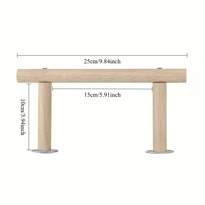 Durable Wooden Bird Perch Stand Parrot Toys For Standing Playing Bird Supplies