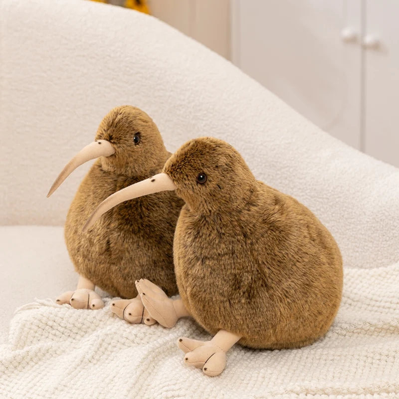 12/28CM Simulation Brown Kiwi Plush Toys Soft Stuffed Animal Doll Lifelike Bird Toys Kiwi Pillow Gifts