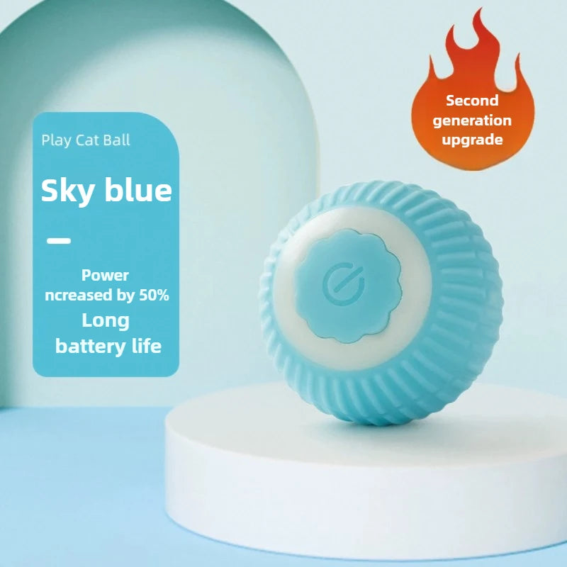 Interactive Toy for Cats Toy Automatic Rolling Ball Cat Accessories Rolling Ball Magic Ball Toys for Cat Training Imitate Mouse