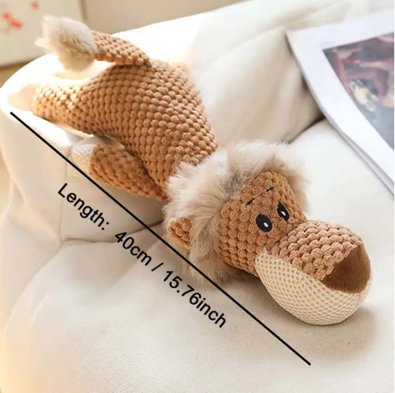2025 Pet Dog Toys for Large Dogs Cute Plush Squeak Fleece Durable Chewing Cute Soft Pet Molar Toys Dogs Accessories