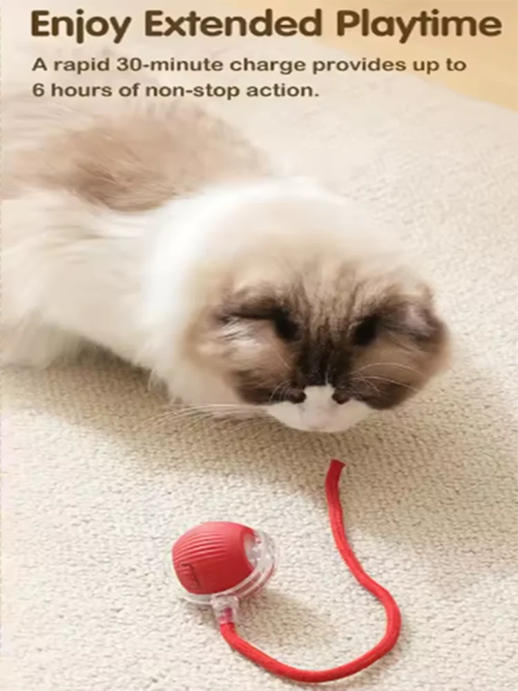 Hot intelligent interactive cat ball long-lasting and durable easy to clean intelligent obstacle avoidance pet dog toys