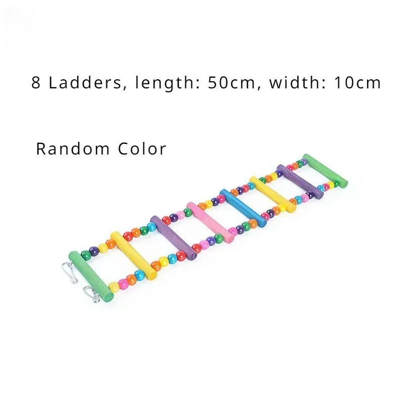 Bird Parrot Toys Hanging Ladders Hammock Swing Toy Pet Bird Cage Accessories