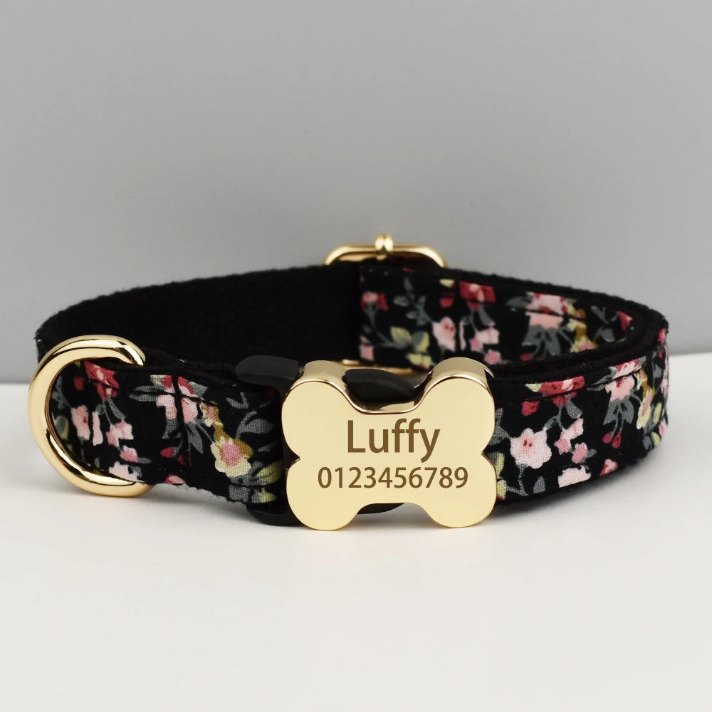 Medium to Large Dog Collar Free Engraving Pet Necklace Dog Accessories Comfortable Wearable ID Tag for Your Four-Legged Friend