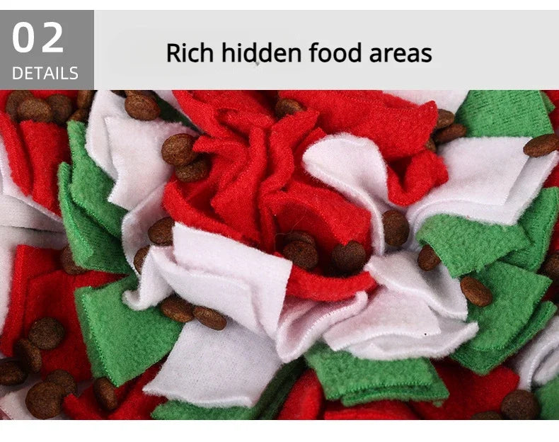 Dog Toys Sniffing Pad Slow Food Box Training Sniff Mat Dogs Release Stress Training Carpet Puppy Interactive Pet Christmas Gift