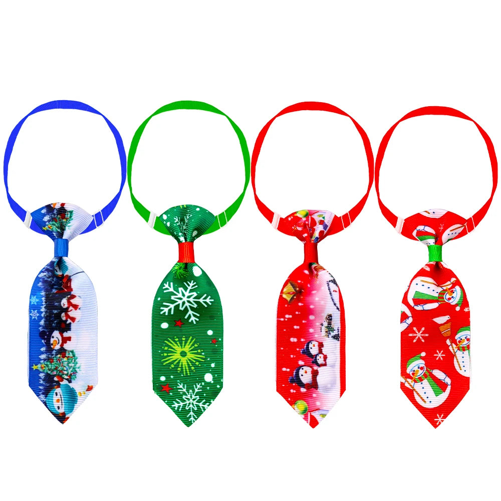 50/100ps Christmas Dog Accessories Pet Dog Cat Neckties Bow Tie Xmas Pet Supplies Samll Dog Bowties Collar Pets Dogs Accessories