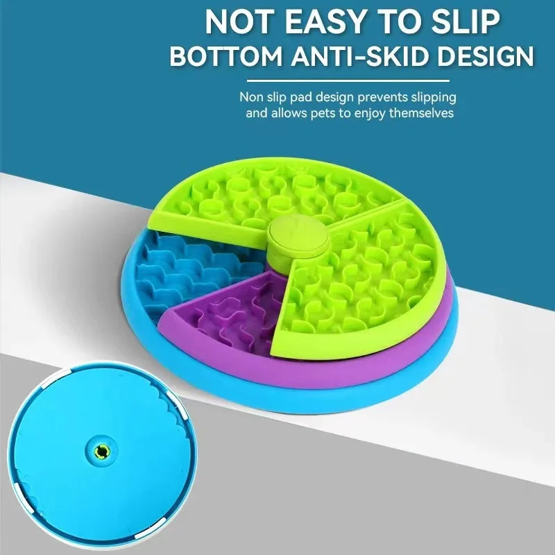 Dog Puzzle Slow Feeder Interactive Enrichment Dog Toys Layers Detachable Slow Eating Dog Bowl Anti-anxiety Dog Feeder Bowl