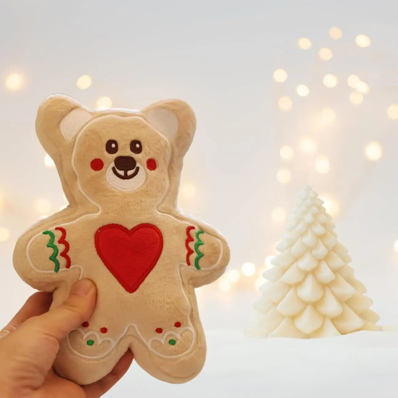 Squeaky Dog Toys for Puppy Small Medium Dogs Cute Dog Chew Toys Pack for Puppies Teething for Dog and Cat Chritmas Gingerbread