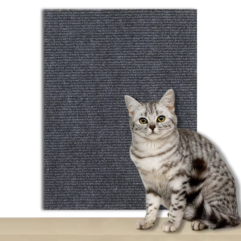 Trimmable Cat Scratcher Sofa DIY Cat Scratching Mat Cats Scratcher Pad Board Protection Self-adhesive Carpet Cat Accessories