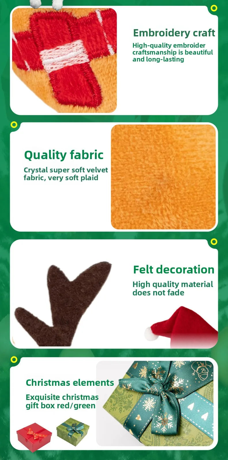 New Christmas Cat Toys Plush To Relieve Boredom and Clean Teeth Accompany Oneself Play with Cats Pet Supplies Christmas Gifts